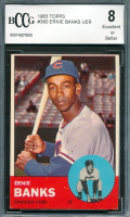 Ernie Banks 1963 Topps #380 (BCCG 8) at PristineAuction.com