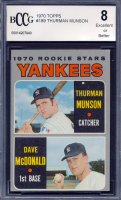 Thurman Munson / Dave McDonald 1970 Topps #189 Rookie Stars RC (BCCG 8) at PristineAuction.com