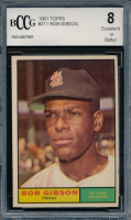 Bob Gibson 1961 Topps #211 (BCCG 8) at PristineAuction.com