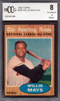 Willie Mays 1962 Topps #395 AS (BCCG 8) at PristineAuction.com