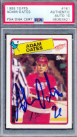 Adam Oates Signed 1988-89 Topps #161 DP (PSA | Autograph Graded 10) at PristineAuction.com