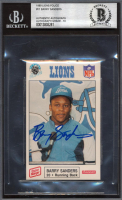 Barry Sanders Signed 1989 Lions Police #11 (BGS) at PristineAuction.com