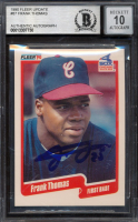 Frank Thomas Signed 1990 Fleer Update #U87 RC (BGS | Autograph Graded 10) at PristineAuction.com