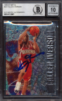 Allen Iverson Signed 1996-97 Metal #201 RC (BGS | Autograph Graded 10) at PristineAuction.com