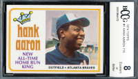 Hank Aaron 1974 Topps #1 (BCCG 8) at PristineAuction.com