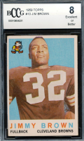 Jim Brown 1959 Topps #10 (BCCG 8) at PristineAuction.com