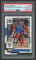 Shai Gilgeous-Alexander Signed 2022 Donruss #100 (PSA | Auto 10) at PristineAuction.com