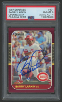 Barry Larkin Signed 1987 Donruss Opening Day #191 (PSA 8) at PristineAuction.com