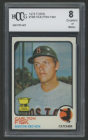 Carlton Fisk 1973 Topps #193 (BCCG 8) at PristineAuction.com
