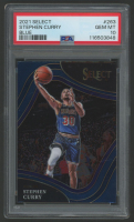 Stephen Curry 2021 Panini Select Blue #263 (PSA 10) at PristineAuction.com