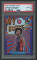 Cade Cunningham 2021 Donruss Optic My House Purple #16 (PSA 10) at PristineAuction.com