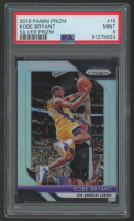 Kobe Bryant 2018 Panini Prizm Silver Prizm #15 (PSA 9) at PristineAuction.com