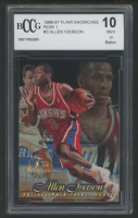 Allen Iverson 1996-97 Flair Showcase Row 1 #3 RC (BCCG 10) at PristineAuction.com