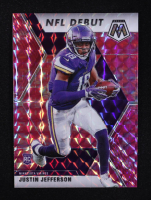 Justin Jefferson 2020 Panini Mosaic NFL Debut Pink Camo #270 RC at PristineAuction.com