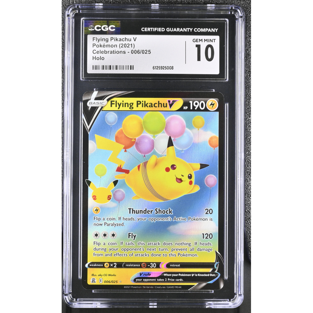 Flying Pikachu V 2021 Pokemon TCG Sword & Shield Celebrations #006 (CGC 10) at PristineAuction.com