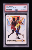 Magic Johnson / Michael Jordan 1991-92 SkyBox #333 FIN (PSA 9) at PristineAuction.com