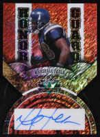 Marshall Faulk 2025 Leaf Valiant Honor Guard Die-Cut Red Shimmer Autograph #HGA-MHI #1/1 at PristineAuction.com