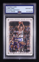 Larry Bird Signed 2009-10 Upper Deck Masterpieces #MALB (PSA | Auto 10) at PristineAuction.com