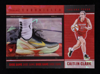 Caitlin Clark 2025 Panini Caitlin Clark Chronicled Red Cracked Ice #72 Shoe Game at PristineAuction.com