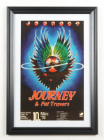 1979 "Journey & Pat Travers" Germany Concert Custom Framed Poster at PristineAuction.com