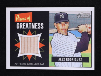 Alex Rodriguez 2005 Bowman Heritage Pieces of Greatness Game-Used Bat #PG-AR at PristineAuction.com