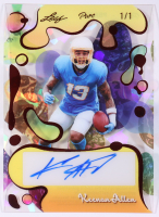 Keenan Allen 2025 Leal Pure Purely Heroic Crystal Multi-Color Lava Autograph #PBA-KA1 #1/1 at PristineAuction.com