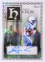 Edgerrin James 2025 Leal Pure Purely Heroic Autograph Gold #PHA-EJ1 #1/1 at PristineAuction.com