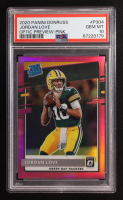 Jordan Love 2020 Panini Donruss Optic Preview Pink #P304 (PSA 10) at PristineAuction.com