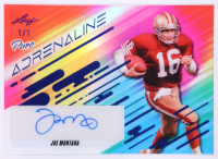 Joe Montana 2025 Leaf Pure Adrenaline Autograph Blue #PAA-JM1 #1/1 at PristineAuction.com
