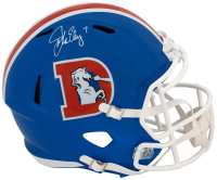 John Elway Signed Broncos Full-Size Throwback Alternate Speed Helmet (Schwartz) at PristineAuction.com