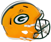 Matthew Golden Signed Packers Full-Size Speed Helmet (Schwartz) at PristineAuction.com
