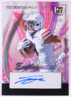 Tetairoa McMillan 2024 Leaf Pro Set Pure Pure Enjoyment Silver Sparkle Autograph #PE-TMM #1/2 at PristineAuction.com