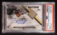 Juan Soto 2024 Topps Major League Materials Player-Worn Auto #MLMAJS #18/30 (PSA 9) at PristineAuction.com