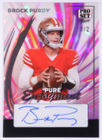 Brock Purdy 2024 Leaf Pro Set Pure Pure Enjoyment Silver Crystal Autograph #PE-TMM #2/2 at PristineAuction.com