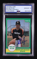 Nolan Ryan Signed 1986 Star Ryan #3 Regular Season Stats (PSA | Auto 10) at PristineAuction.com