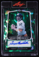 Terry Bradshaw 2025 Leaf Metal Sports Heroes Green Crystal Autograph #BA-TB1 #3/7 at PristineAuction.com