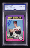 Nolan Ryan Signed 1975 Topps Mini #500 (PSA | Auto 10) at PristineAuction.com
