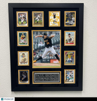 Paul Skenes Pirates Custom Framed Photo Display with (10) Trading Cards at PristineAuction.com