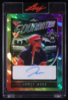 James Wood 2025 Leaf Seasons In The Sun Future Foundation Rainbow Crystal Autograph #FFO-JW2 #11/15 RC at PristineAuction.com