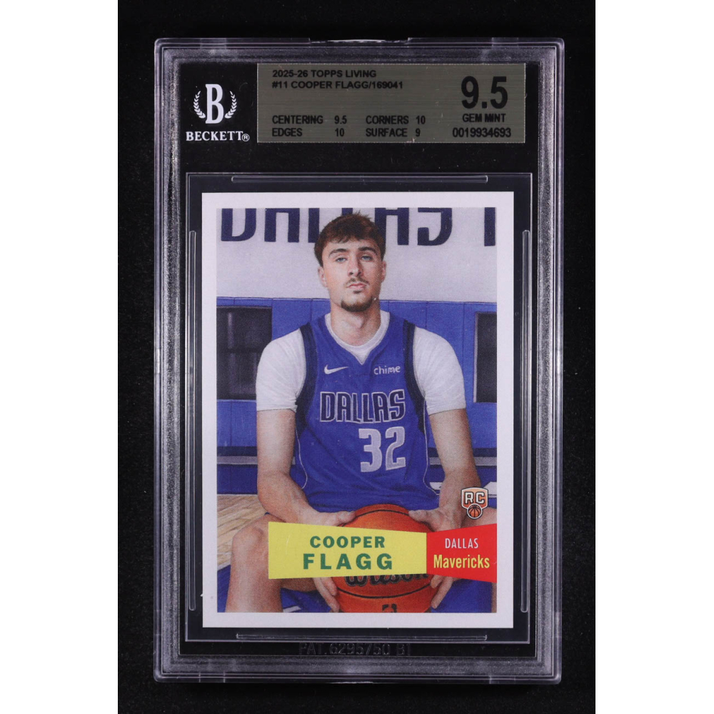 Cooper Flagg 2025-26 Topps Living #11 RC (BGS 9.5) at PristineAuction.com