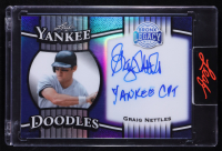 Graig Nettles Inscribed 'Yankee Cpt'2025 Leaf Bronx Legacy Bucky Dent "Yankee Doodle" Blue Prismatic Autograph #YD-GN1 #11/15 at PristineAuction.com