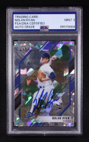 Nolan Ryan Signed 2021 Panini VIP Cracked Ice #54 #18/99 (PSA | Auto 9) at PristineAuction.com