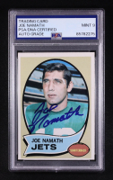Joe Namath Signed 1970 Topps #150 (PSA | Auto 9) at PristineAuction.com