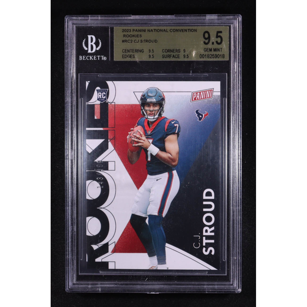 CJ Stroud 2023 Panini National Convention Rookies #RC2 RC (BGS 9.5) at PristineAuction.com