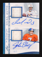 Dan Marino / John Elway 2025 Leaf ITG Sports Game-Used Memorabilia Dual Autographs #IGD-7 #6/7 at PristineAuction.com