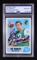 Joe Namath Signed 1968 Topps #65 (PSA | Auto 10) at PristineAuction.com