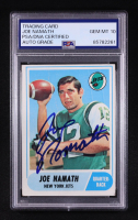 Joe Namath Signed 1967 Topps #98 (PSA | Auto 10) at PristineAuction.com