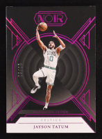 Jayson Tatum 2024-25 Panini Noir Holo Ruby #10 #23/25 at PristineAuction.com