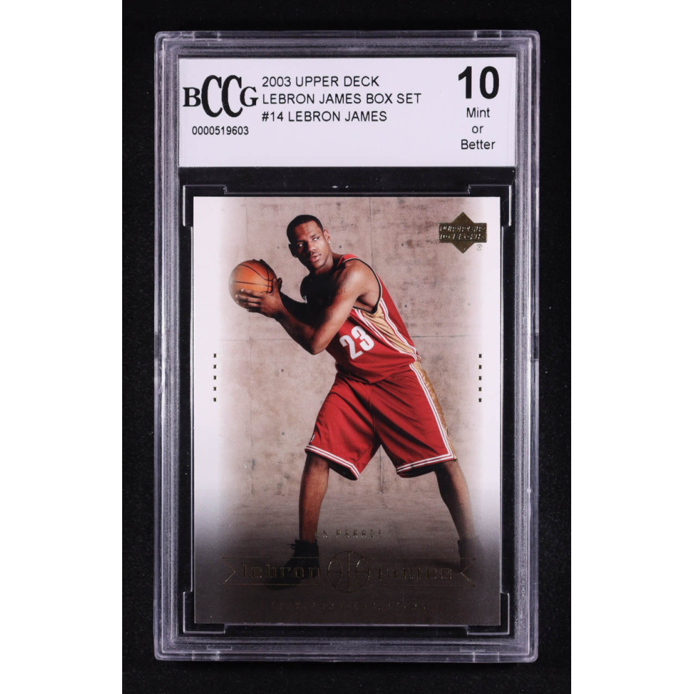 LeBron James 2003 Upper Deck LeBron James Box Set #14 RC (BCCG 10) at PristineAuction.com