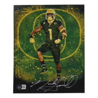 Noah Sewell Signed Oregon Ducks 8x10 Photo (Beckett) at PristineAuction.com